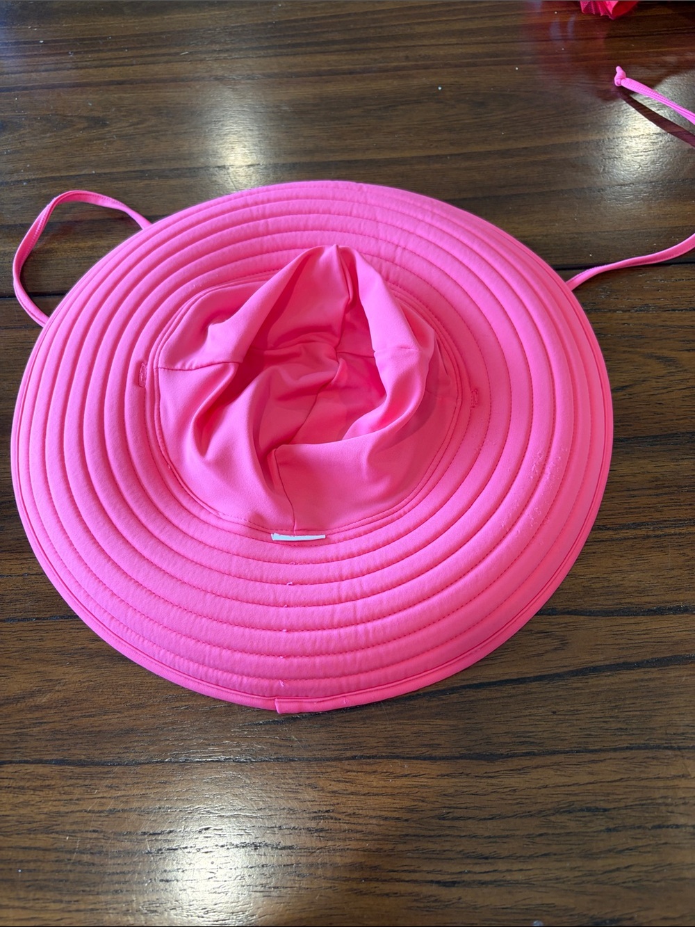 RuffleButts pink swim hat 3-5T